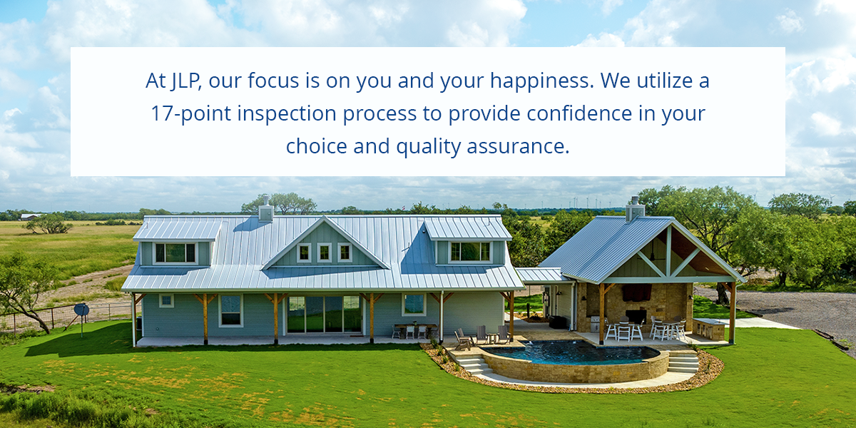 Image promoting affordable luxury with build on your lot home builders.