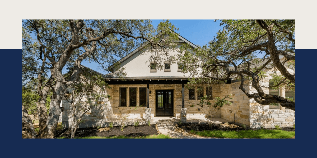 Custom home location building in Texas Hill Country